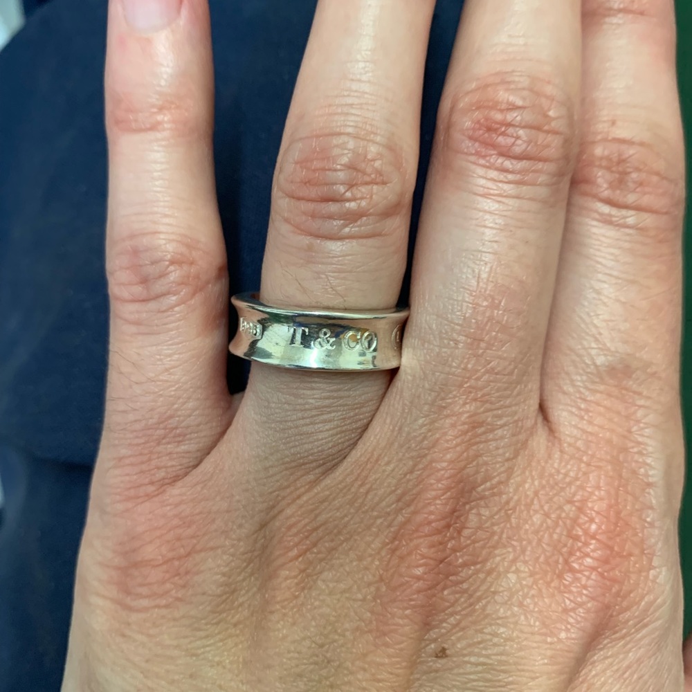 🪺Tiffany & Co. 1837 Collection Size 7 Sterling Silver Ring - Picture 6 of 12